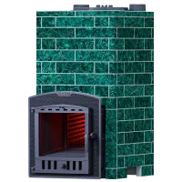 печь для бани gfs  гром 40 (п2) комплект классика 1140/40/40 змеевик кирпич