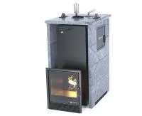 печь для бани изистим геленджик м2 premium в трехстор. кожухе из талькохлорита закр.верх вход справа
