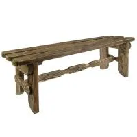 лавка разбойник 140х35х43 см сосна брашированная добропаровъ