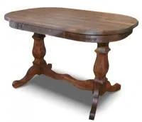 стол обеденный овальный 115х75 (массив сосны, старение), палисандр, ирб