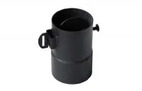 переходник дымохода для котла сибирь 10-15-20 квт d-150 горизонтальный (круглый/круглый) 